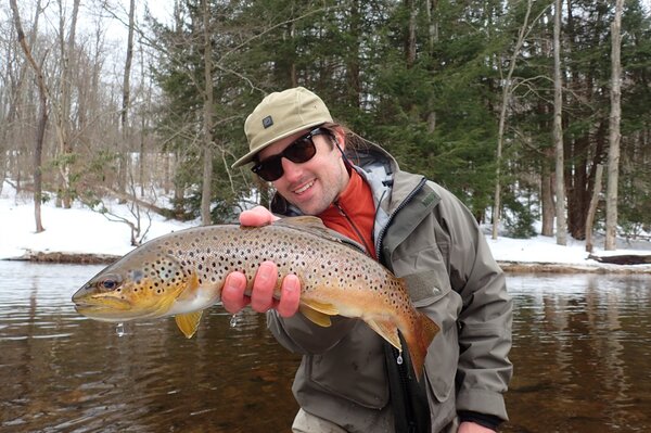 wild brown trout guided fly fishing trip upper west branch delaware river (308)