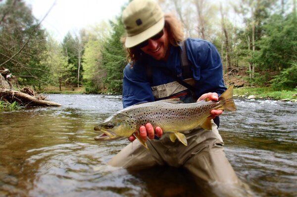 delaware river brown trout caught on a guided fly fishing trip with jesse filingo of filingo fly fishing (343)