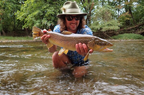 fly fishing the pocono mountains with jesse filingo of filingo fly fishing for wild brown trout (432)