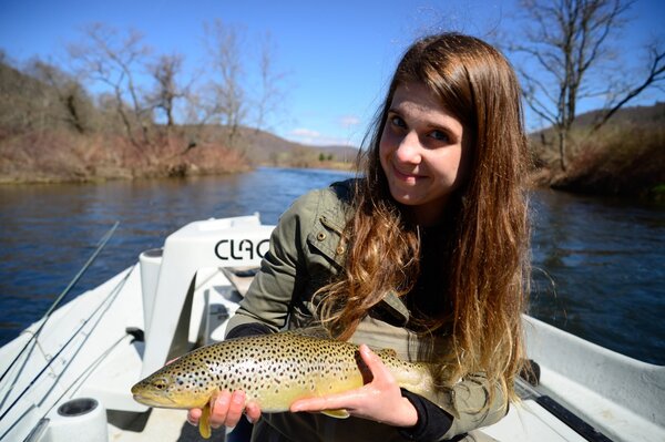 delaware river brown trout caught on a guided trip with jesse filingo on the west branch of the delaware river (326)