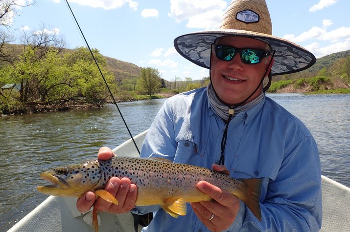 guided fly fishing delaware river new york fly fishing guide jesse filingo delaware river trout