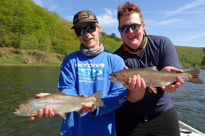 new york and pennsylvania upper delaware river trout fishing guided tours filingo fly fishing