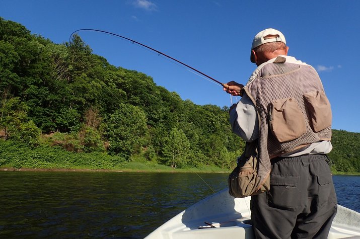 guided fly fishing float trips upper delaware river trout west branch delaware river new york