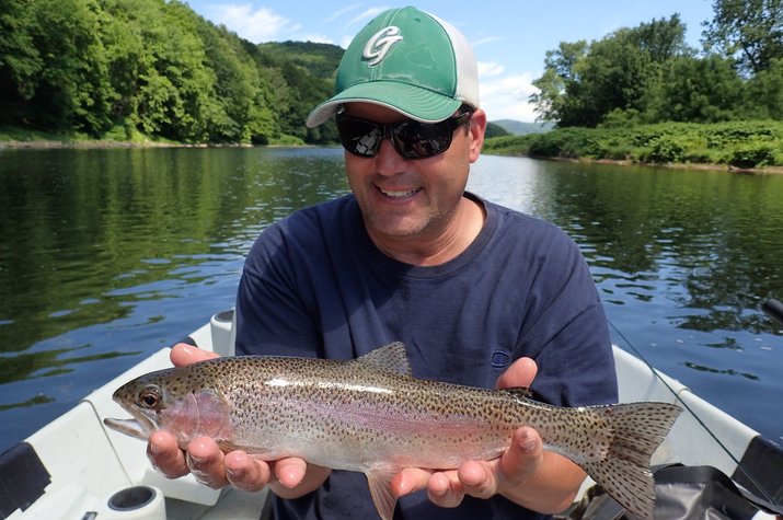 delaware river trout guided fly fishing delaware river new york pennsylvania