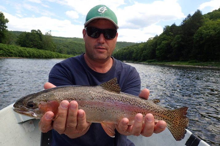 guided fly fishing new york delaware river and pennsylvania pocono mountains big trout