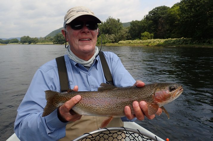 guided fly fishing new york upper delaware river Pennsylvania pocono mountains big trout jesse filingo