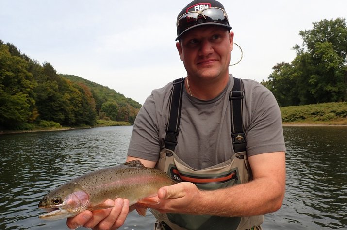upper delaware river new york and pennsylvania guided fly fishing trips jesse filingo
