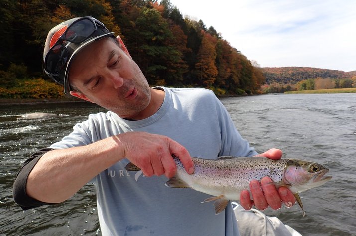 guided fly fishing new york upper delaware river and pennsylvania pocono mountains jesse filingo