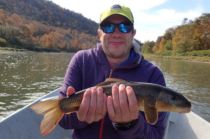 guided fly fishing float tours on the delaware river for big wild brown trout with jesse filingo of filingo fly fishing