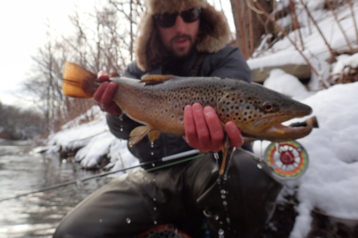 fly fishing the pocono mountains and delaware river for wild brown trout with jesse filingo of filingo fly fishing