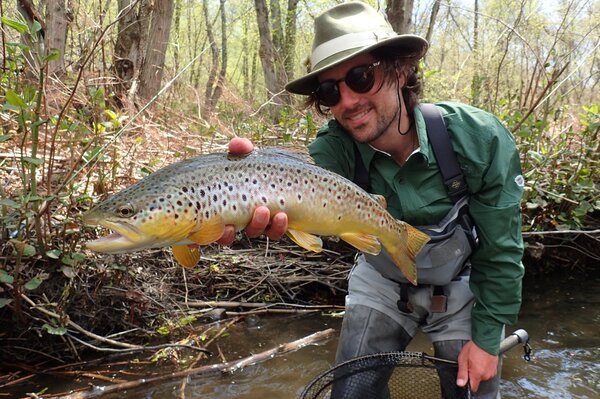 pennsylvania pocono mountains guided fly fishing tours big trout guide jesse filingo of filingo fly fishing (1111)