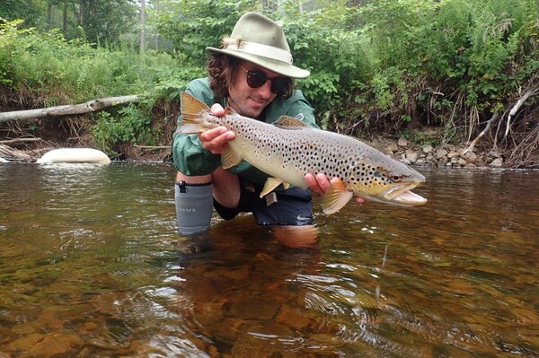 upper delaware river new york pocono mountains pennsylvania guided fly fishing brown trout jesse filingo (1212)