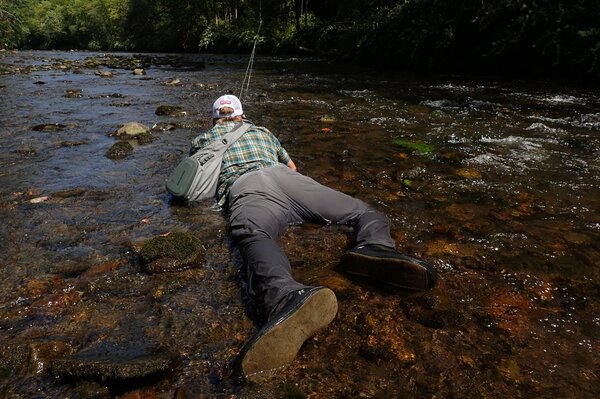 fly fishing the pocono mountains for trout with jesse filingo of filingo fly fishing on a guided fly fishing trip (418)