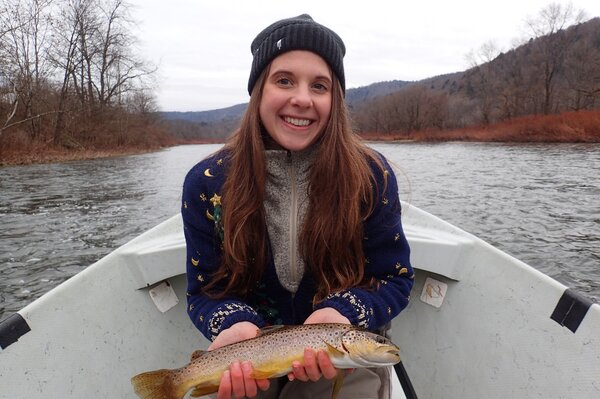 guided fly fishing the upper delaware river with jesse filingo of filingo fly fishing for wild brown trout (677)