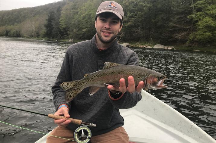 guided fly fishing float trips on the upper delaware river with jesse filingo of filingo fly fishing for wild rainbow trout