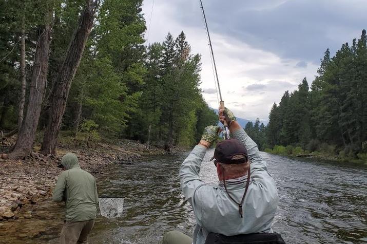 guided fly fishing Pennsylvania pocono mountains and delaware river for trout with jesse filingo