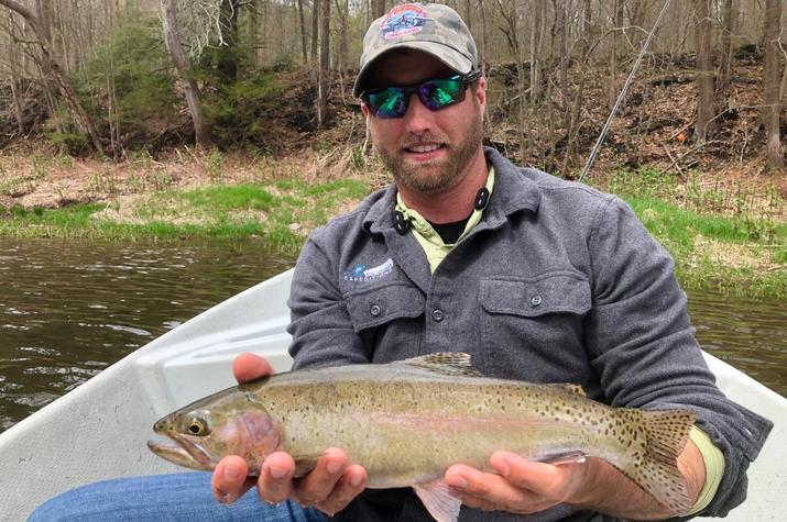 fly fishing for wild rainbow trout on the upper delaware river with jesse filingo of filingo fly fishing