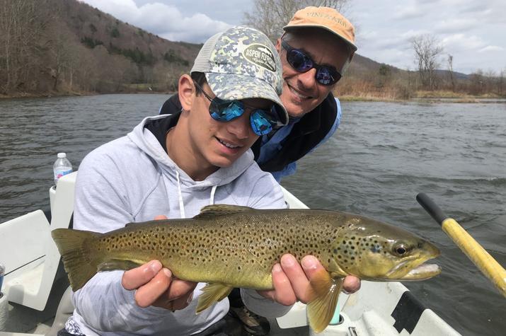 guided fly fishing tours with jesse filingo on the upper delaware river for big brown trout