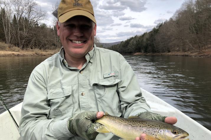 fly fishing the upper delaware river for wild trout