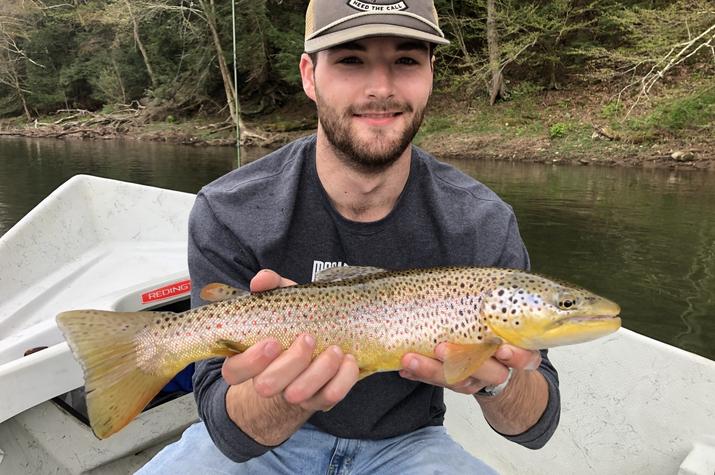 guided fly fishing tours on the delaware river for big trout with jesse filingo of filingo fly fishing