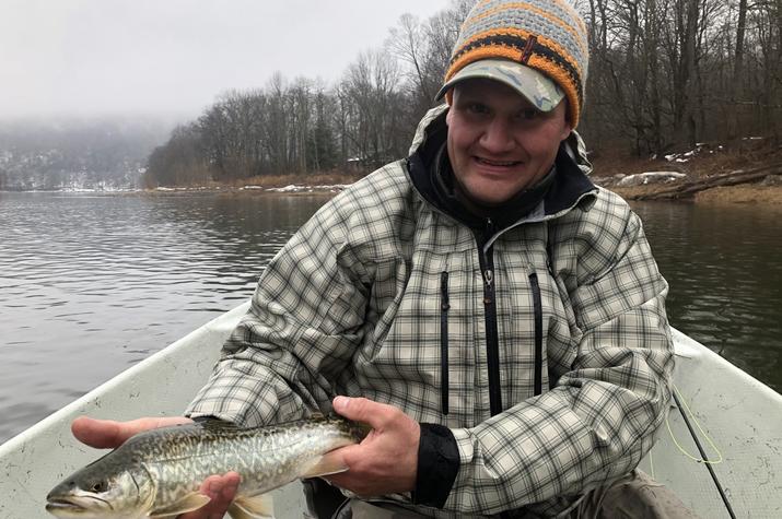 doing guided fly fishing float trips on the upper delaware river including the west branch of the delaware river and the main stem of the delaware river for wild brown trout and wild rainbow trout with jesse filingo of filingo fly fishing