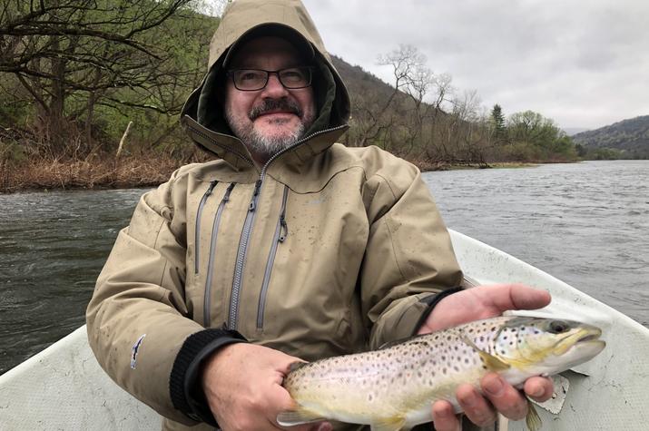 delaware river guided fly fishing tours for big wild brown trout