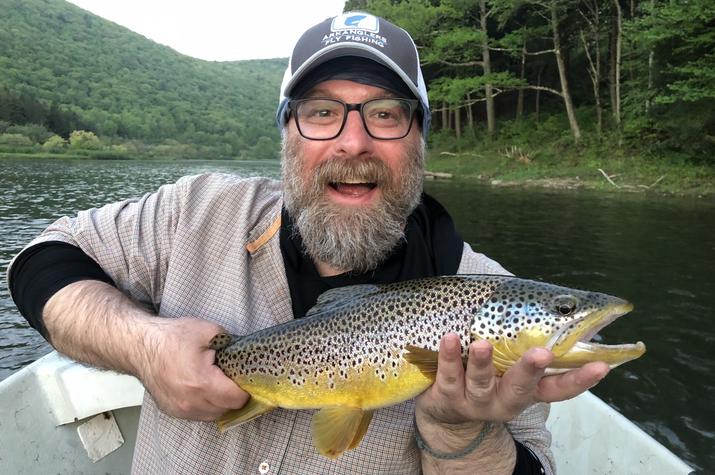 fly fishing the upper delaware river on a guided fly fishing trip with jesse filingo of filingo fly fishing