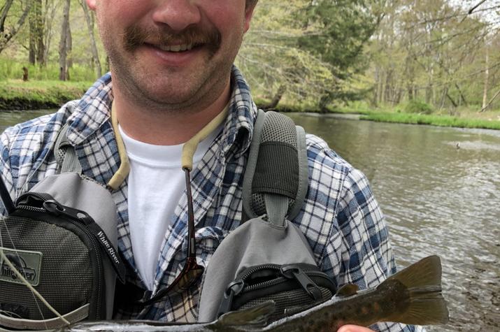 guided fly fishing the pocono mountains with filingo fly fishing for brown and rainbow trout
