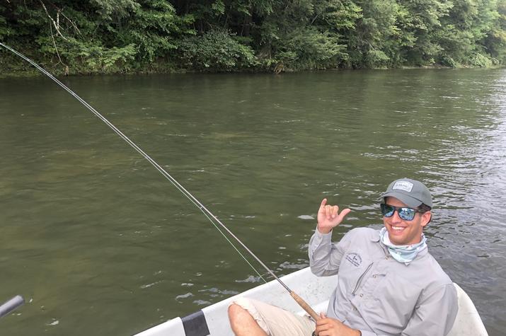 guided fly fishing tours on the delaware river with filingo fly fishing for wild brown trout