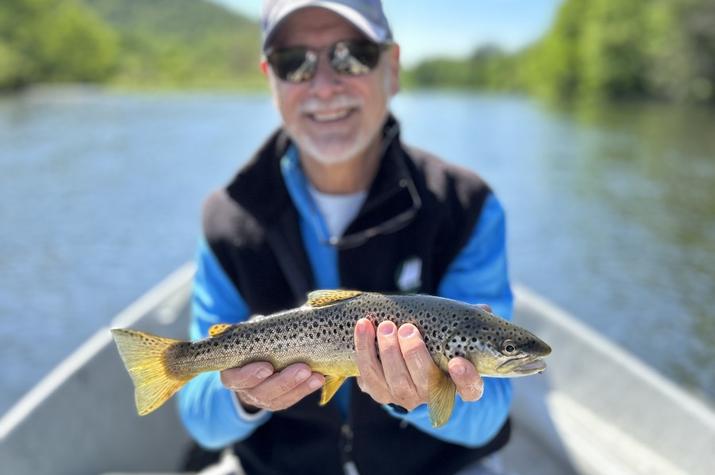 west branch delaware river brown trout fishing guide jesse filingo