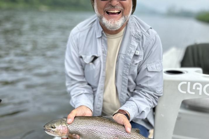 fly fishing upper delaware river trout guide jesse filingo