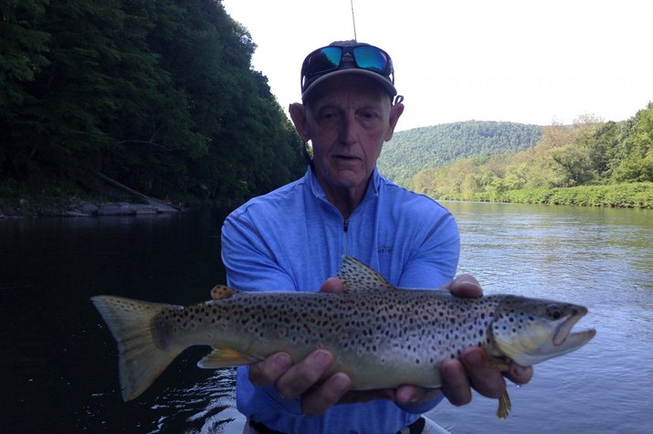 float trips on the upper delaware river with guided fly fishing trips with jesse filingo of filingo fly fishing catching wild delaware river brown trout