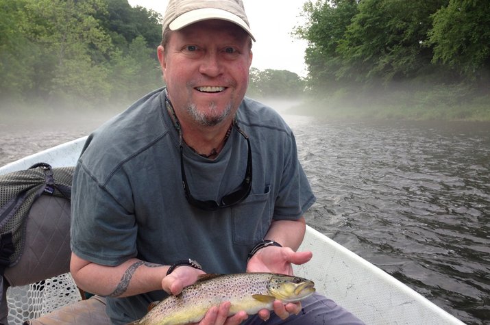 upper delaware river wild trout caught on a guided fly fishing float trip with jesse filingo of filingo fly fishing the west branch delaware river