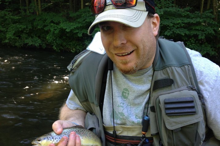 fly fishing the pocono mountains with jesse filingo of filingo fly fishing for wild brown trout in the pocono mountains