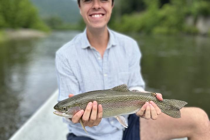 west branch delaware river rainbow trout fly fishing new york