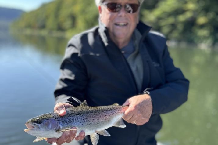 fly fishing upper delaware river trout guide jesse filingo