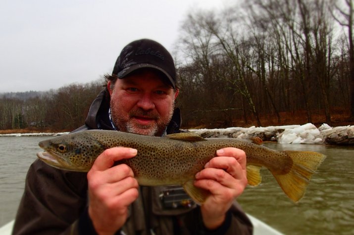 catching wild trout on the west branch of the delaware river and main stem of the delaware river on guided fly fishing float trips with jesse filingo of filingo fly fishing