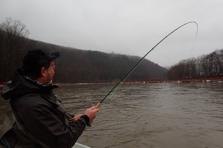 fly fishing the west branch of the delaware river and main stem of the delaware river on a guided fly fishing trip with jesse filingo of filingo fly fishing on a guided fly fishing float trip down the upper delaware river