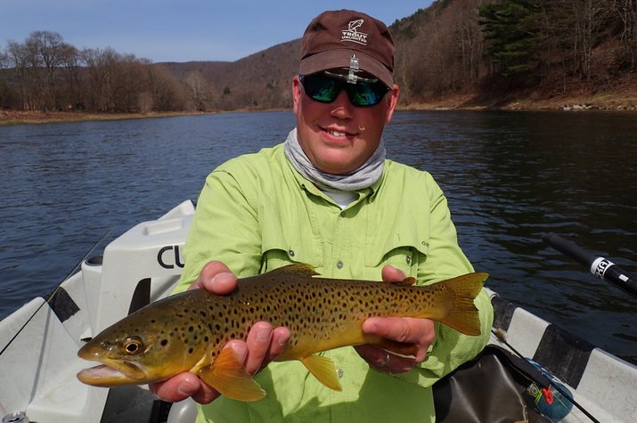 guided fly fishing float trips new york and pennsylvania delaware river and upper delaware river trout with guide jesse filingo