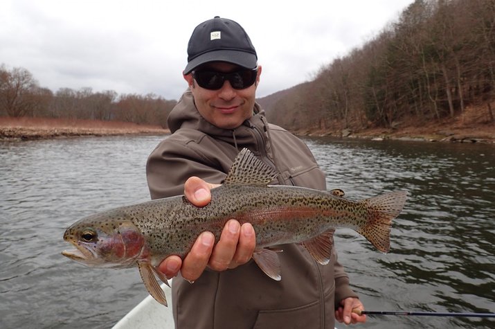 guided fly fishing new york upper delaware river big trout guide jesse filingo
