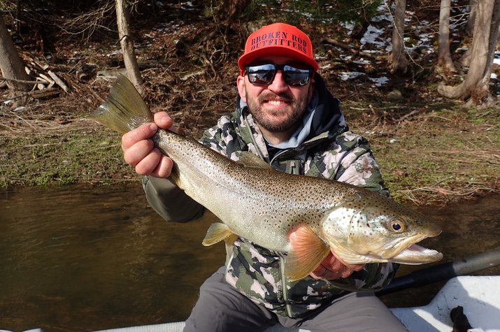 guided fly fishing west branch delaware river new york