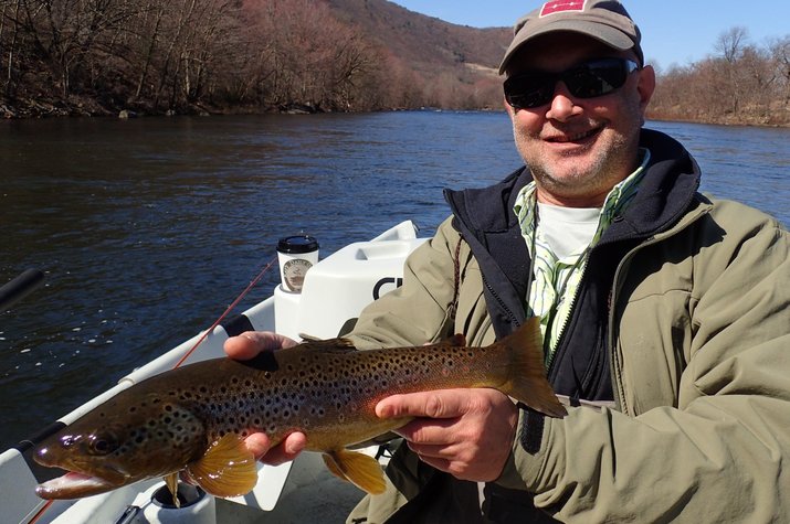 guided fly fishing tours and float trips with jesse filingo of filingo fly fishing for wild brown trout and wild rainbow trout in the pocono mountains and upper delaware river