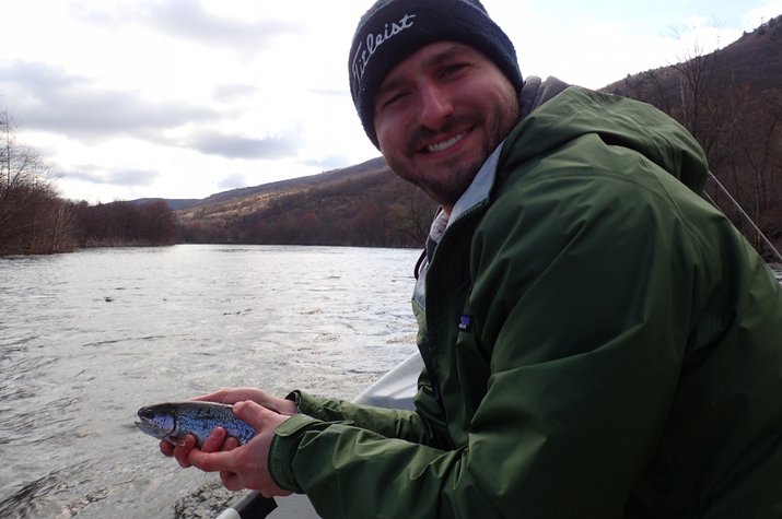 guided fly fishing tours with jesse filingo of filingo fly fishing for wild rainbow and brown trout in the pocono mountains region