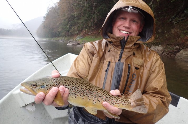 guided fly fishing upper delaware river for wild trout fishing guide jesse filingo