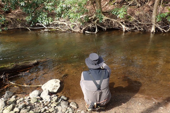 guided fly fishing trip pennsylvania pocono mountains fly fishing guide jesse filingo