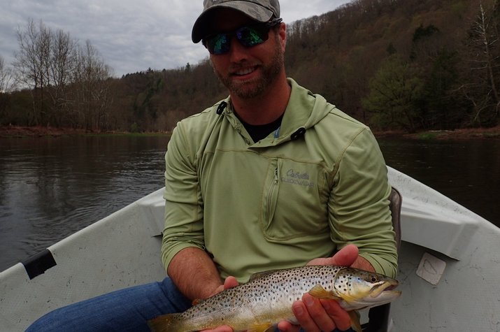 catching wild trout on the delaware river with jesse filingo of filingo fly fishing for wild brown trout