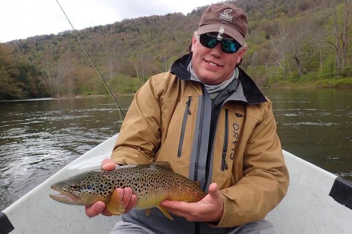 upper delaware river guided fly fishing for trout delaware river guide jesse filingo