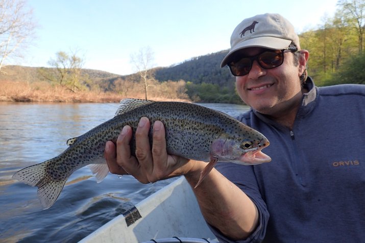 new york and pennsylvania upper delaware river guided fly fishing big trout filingo fly fishing
