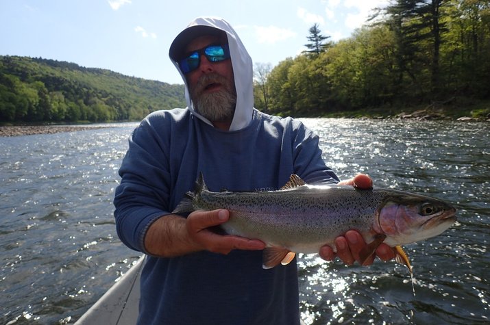 guided fly fishing delaware river new york fishing guide