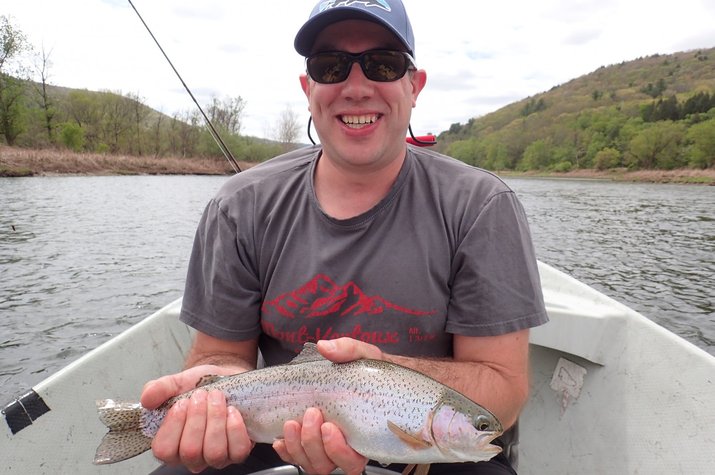 guided fly fishing tours on the delaware river in new york and pennsylvania for big wild trout
